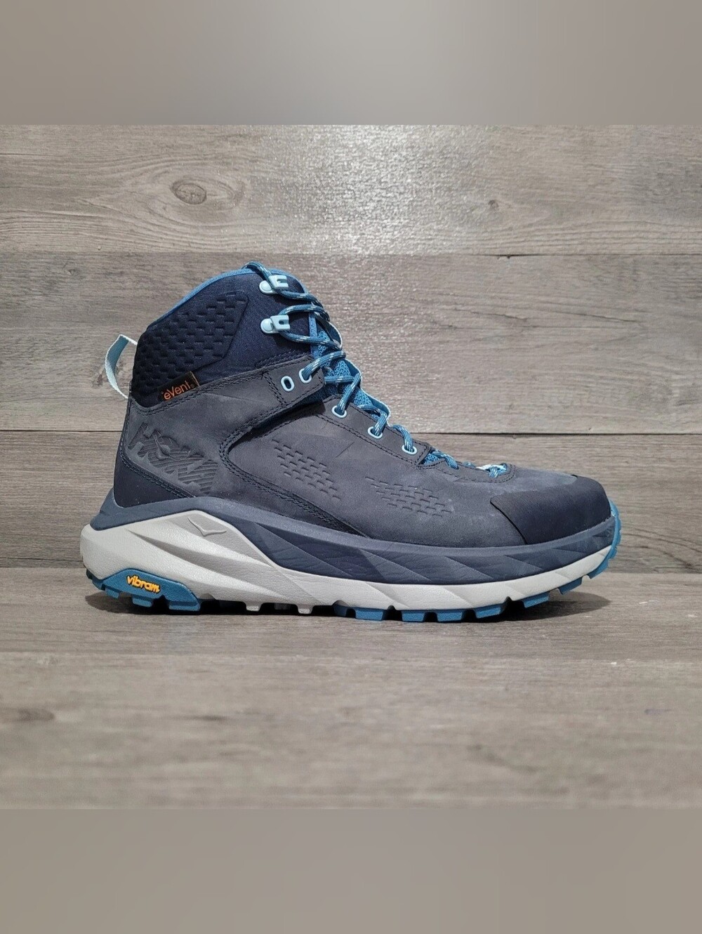 Hoka One One Sky Kaha Women's Size 9.5 Blue Hiking Boots Shoes High